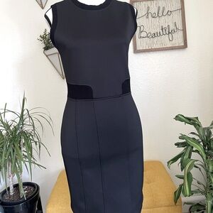 Red Valentino Black Bodycon Dress Size S Black